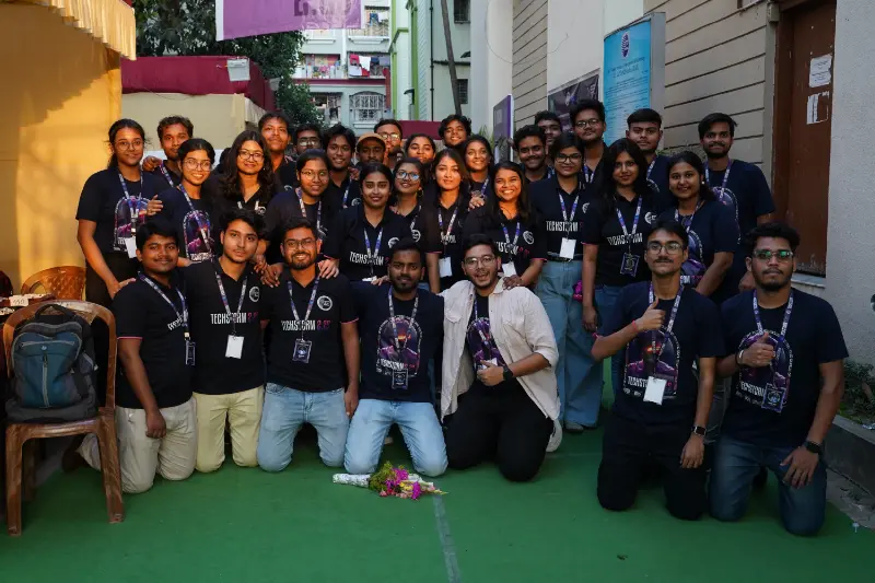 Students of BPPIMT enjoying at Tech Fest 2025